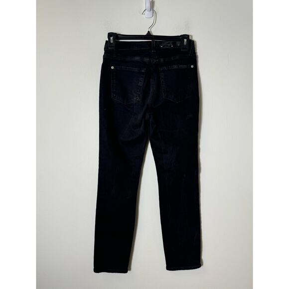 7 for All Mankind Black Jeans Sz 2 - Picture 4 of 4